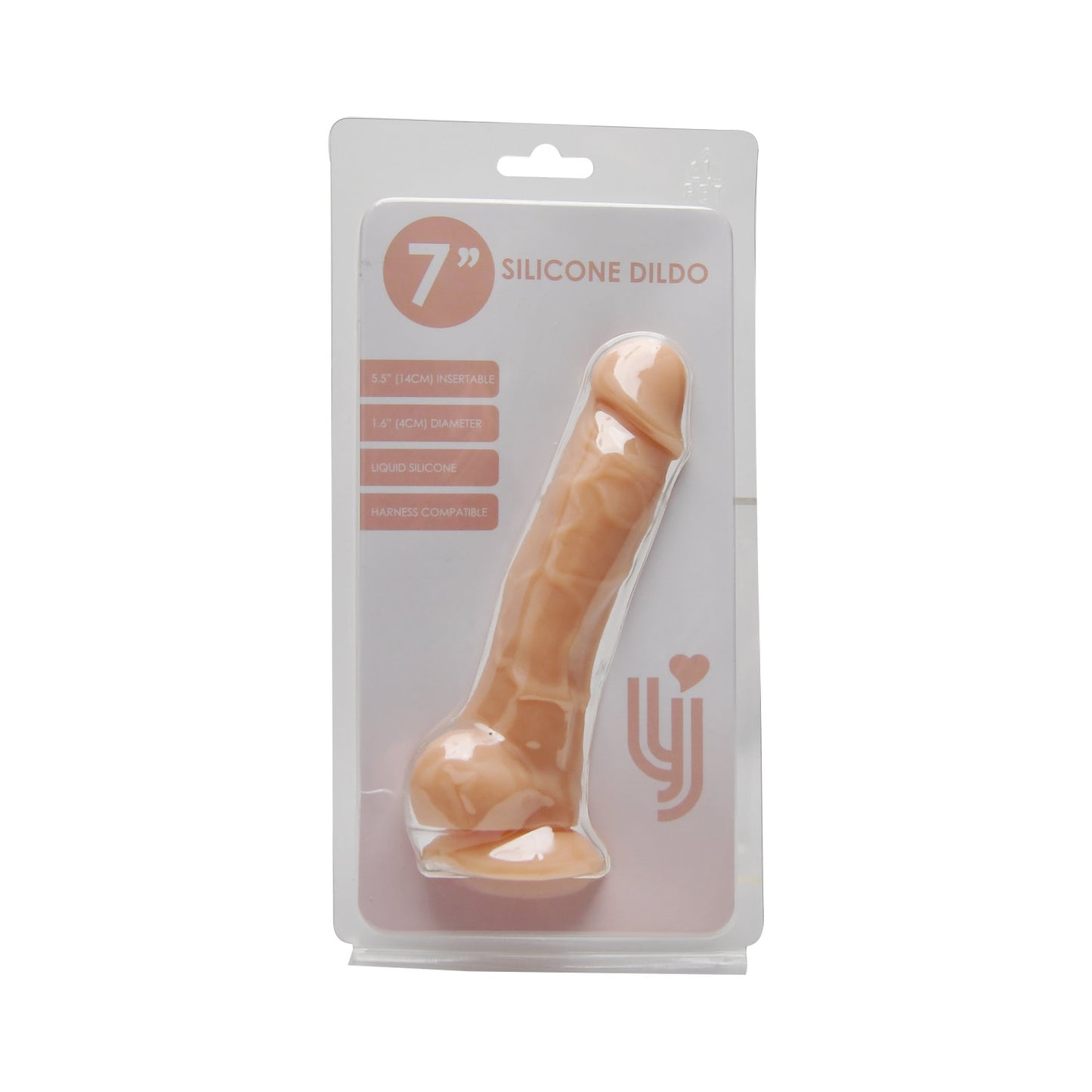 Joy 7-Inch Realistic Silicone Dildo with Suction Cup & Balls – Lifelike & Body-Safe