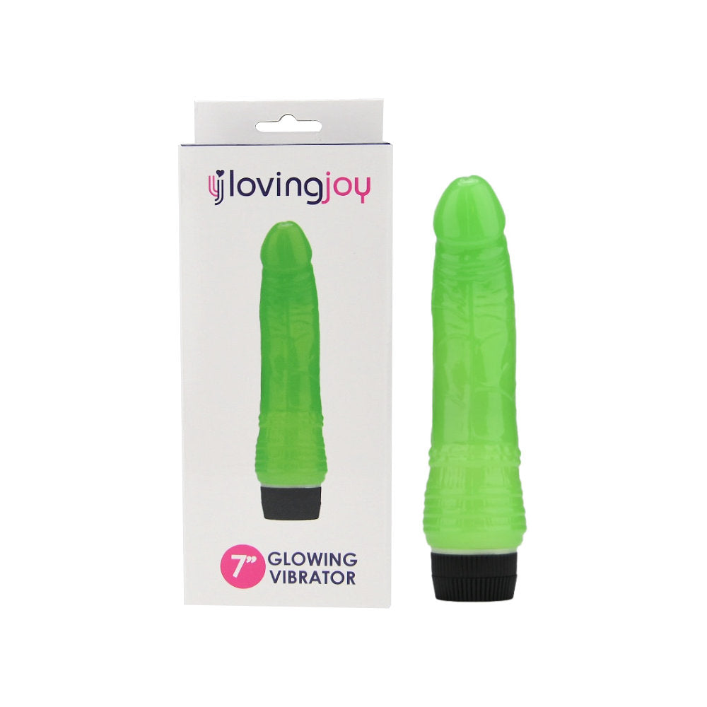 Loving Joy 7 Inch Realistic Vibrator - Glow in the Dark