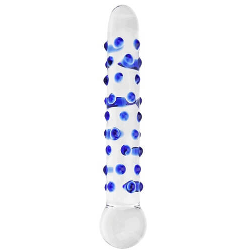 Spectrum Textured Glass Dildo – Elegant, Body-Safe & Temperature-Responsive