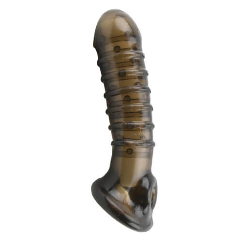 Loving Joy Boss Textured Penis Sleeve with Ball Loop – Ribbed Girth Enhancer