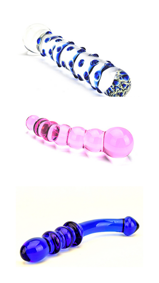 Spectrum Textured Glass Dildo – Elegant, Body-Safe & Temperature-Responsive