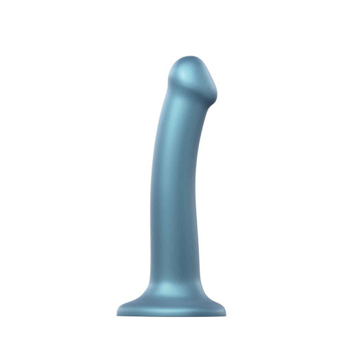 Strap-On-Me Duck Egg Blue Metallic Shine Mono Density Dildo – Stylish & Body-Safe Pleasure