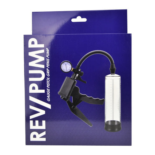 Rev-Pump Gauge Pistol Grip Penis Pump – Precision Suction for Growth & Performance