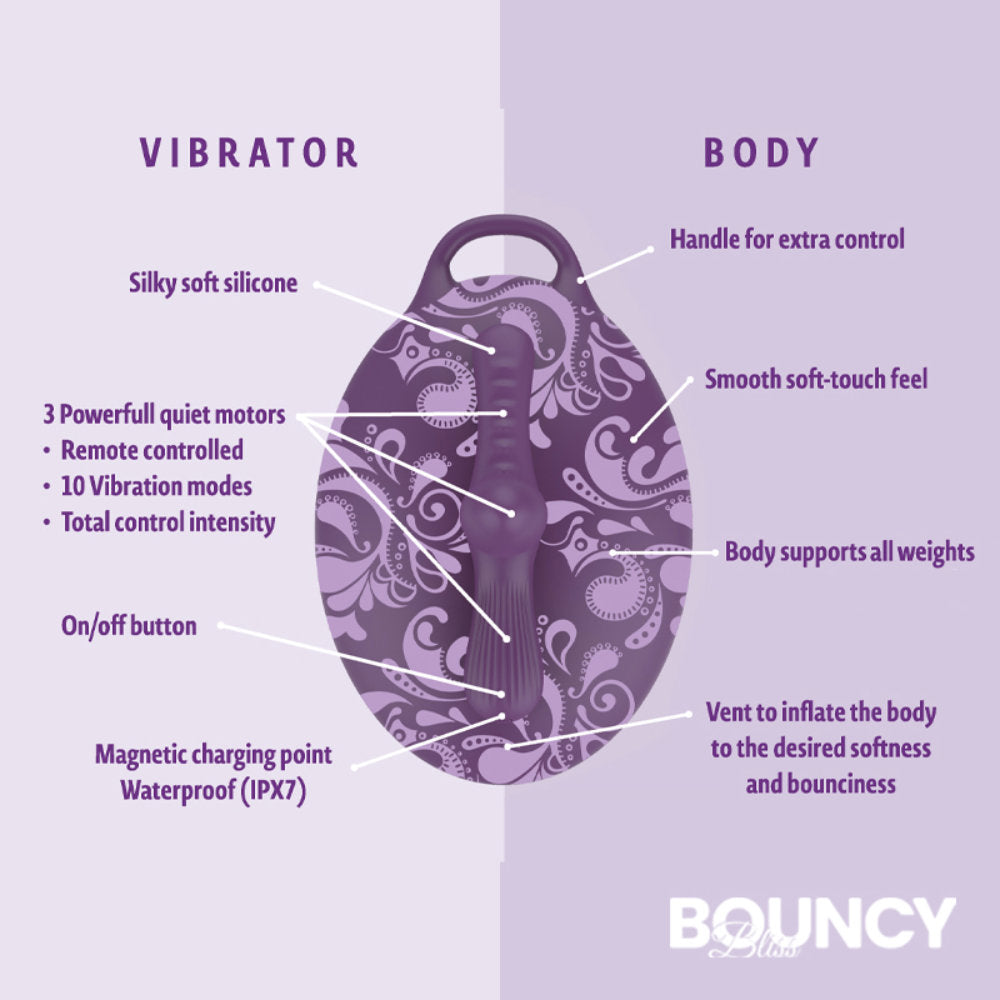 Bouncy Bliss Sit-On Vibrator – Ergonomic Design for Ultimate Pleasure