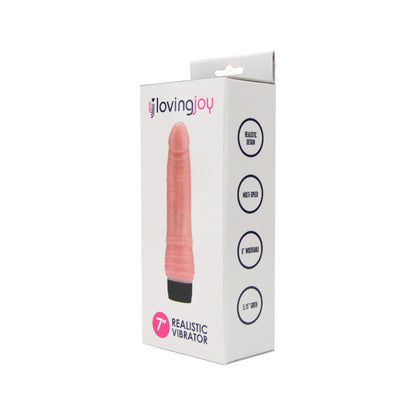 Loving Joy 7 Inch Realistic Vibrator - Vanilla