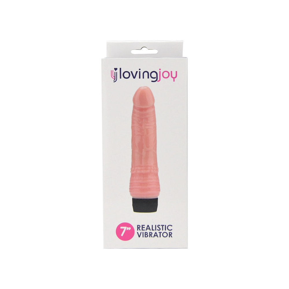 Loving Joy 7 Inch Realistic Vibrator - Vanilla