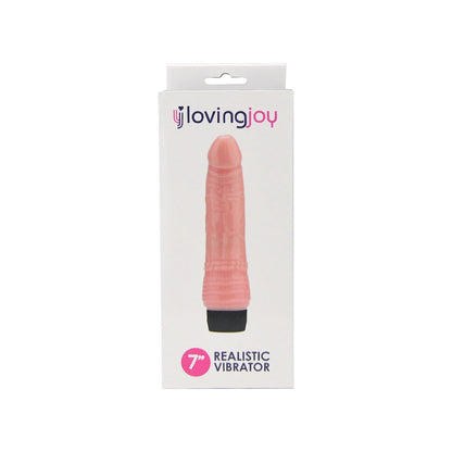 Loving Joy 7 Inch Realistic Vibrator - Vanilla