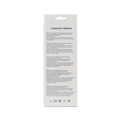 Loving Joy 8 Inch Realistic Vibrator - Brown