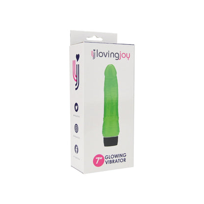 Loving Joy 7 Inch Realistic Vibrator - Glow in the Dark