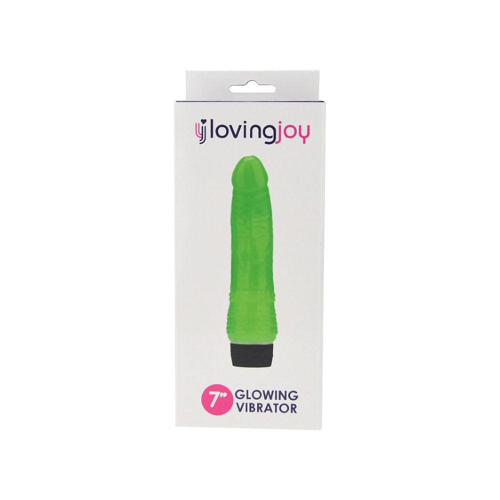 Loving Joy 7 Inch Realistic Vibrator - Glow in the Dark