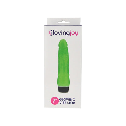 Loving Joy 7 Inch Realistic Vibrator - Glow in the Dark