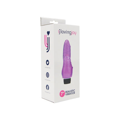 Loving Joy 7 Inch Realistic Vibrator - Purple