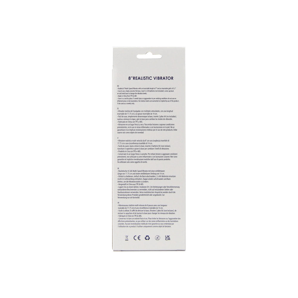 Loving Joy 7 Inch Realistic Vibrator - Purple