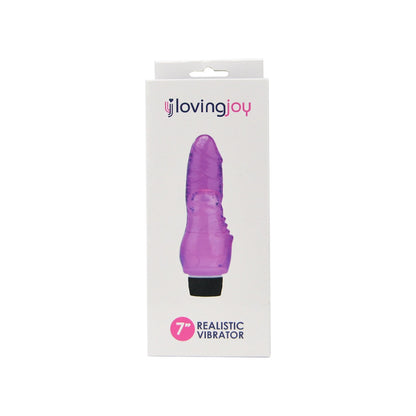 Loving Joy 7 Inch Realistic Vibrator - Purple
