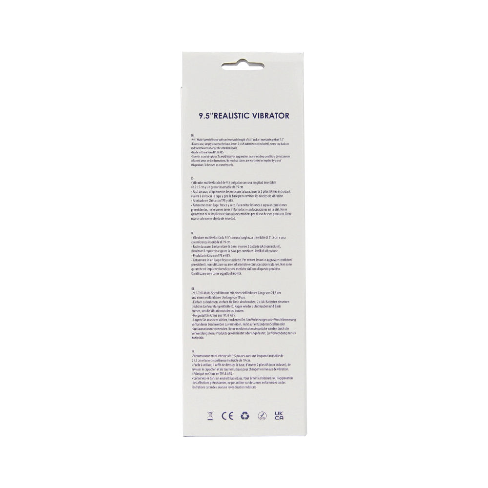 Loving Joy 9.5 Inch Realistic Vibrator - Vanilla