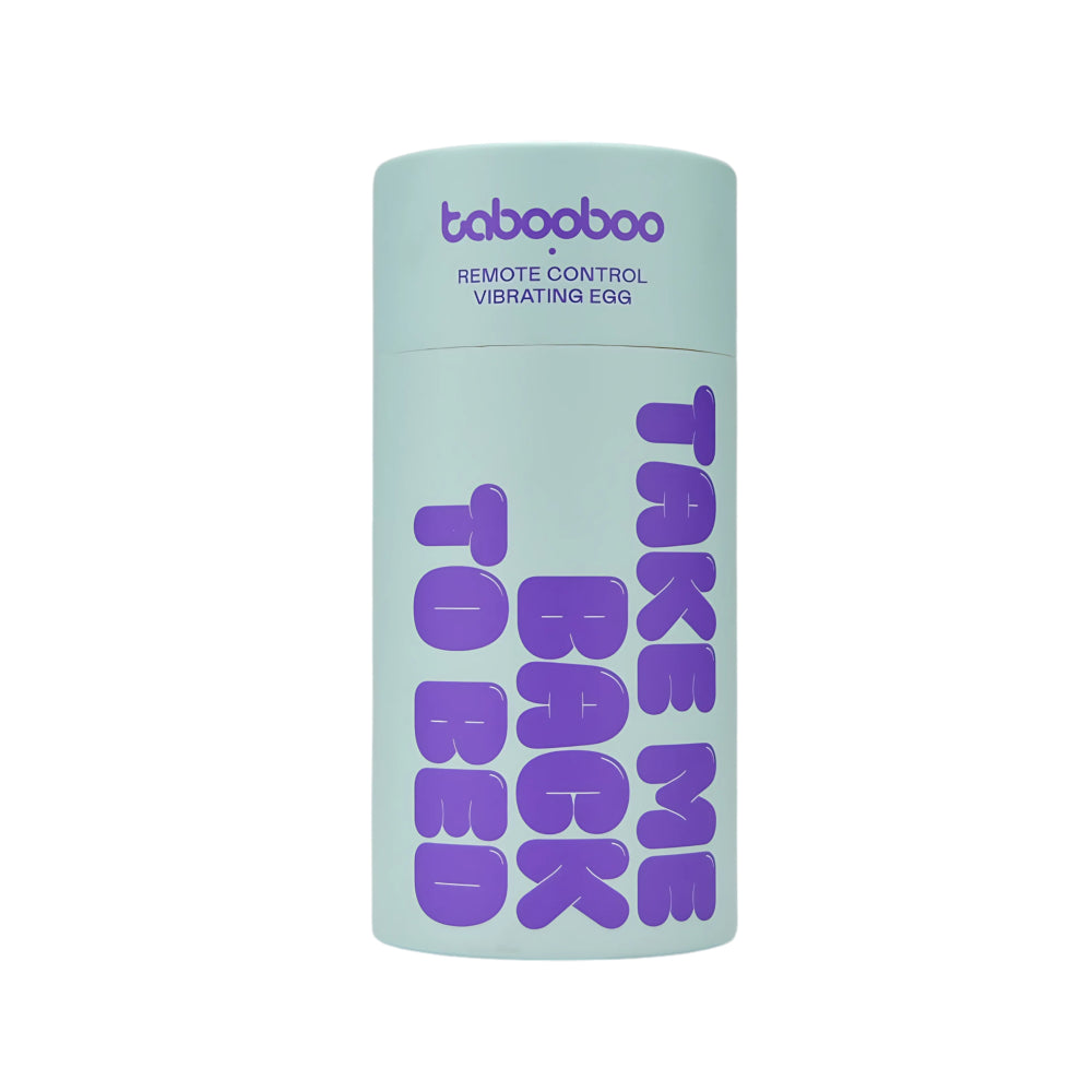 TabooBoo Take Me Back to Bed Remote Love Egg – Discreet & Powerful Pleasure