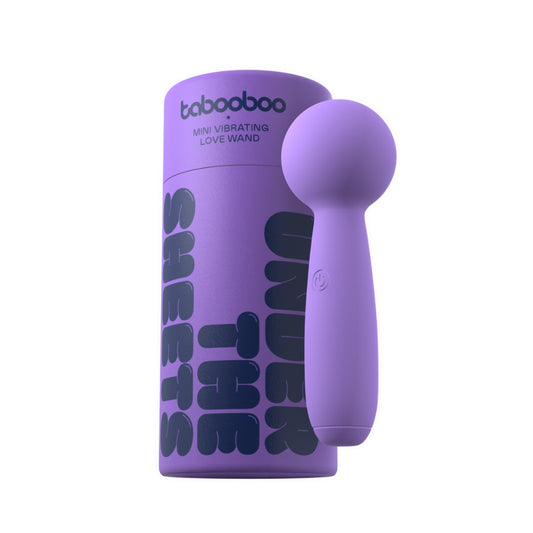 TabooBoo Under The Sheets Mini Wand Vibrator – 10 Functions & Waterproof Rechargeable