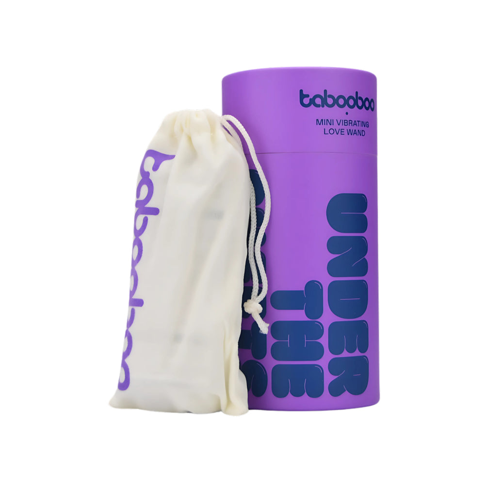 TabooBoo Under The Sheets Mini Wand Vibrator – 10 Functions & Waterproof Rechargeable