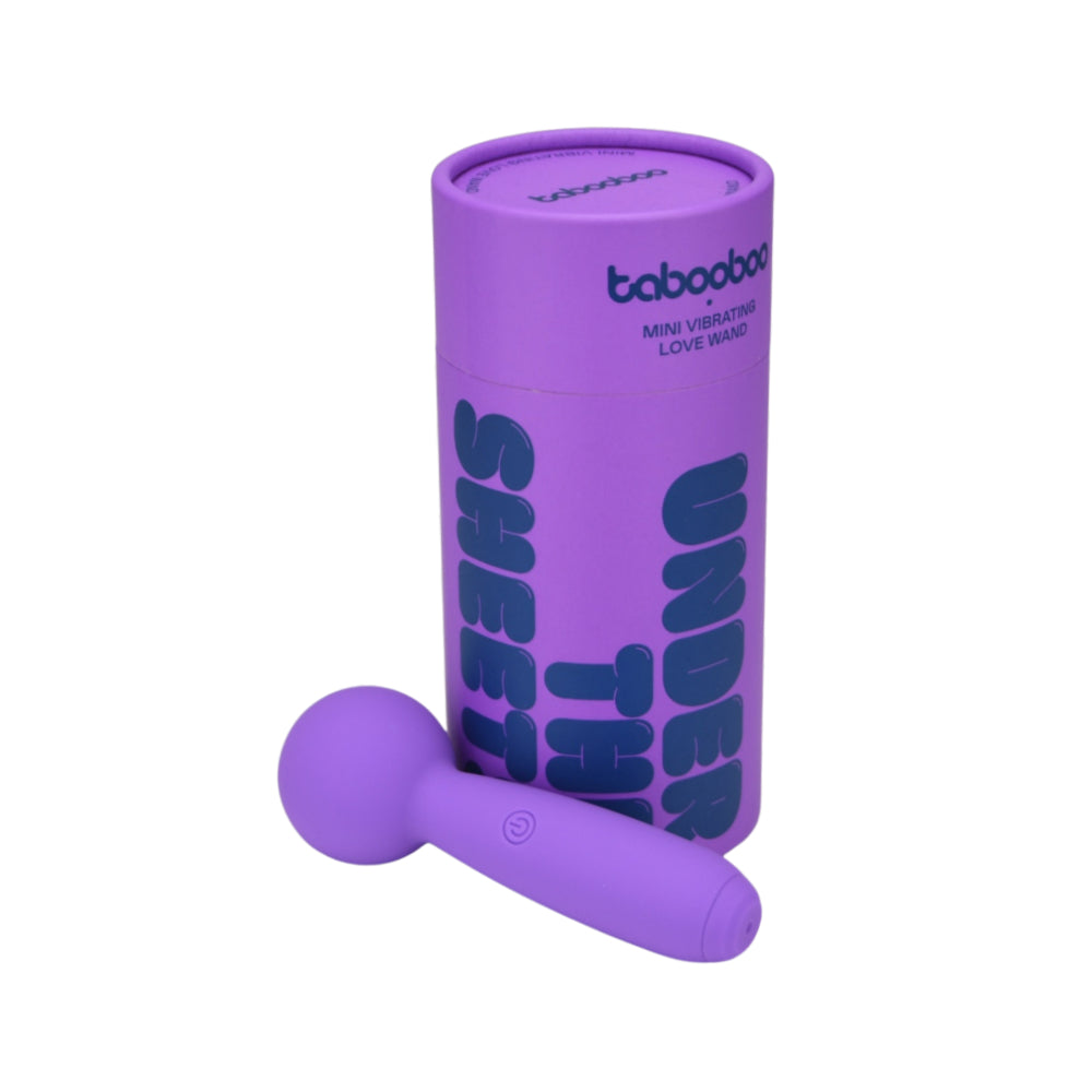 TabooBoo Under The Sheets Mini Wand Vibrator – 10 Functions & Waterproof Rechargeable