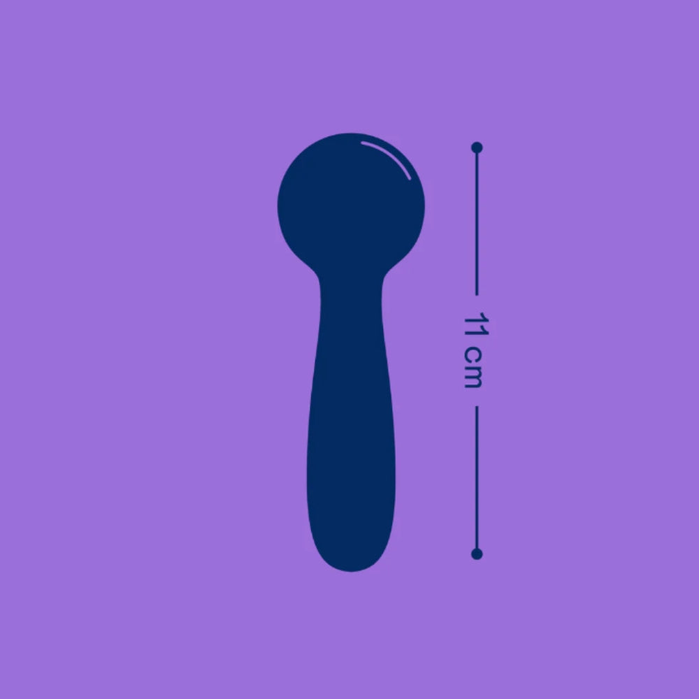 TabooBoo Under The Sheets Mini Wand Vibrator – 10 Functions & Waterproof Rechargeable