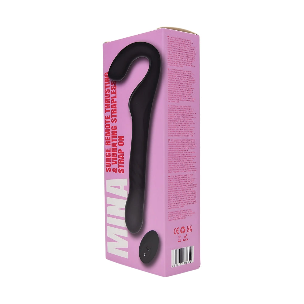 Mina Surge Remote Thrusting & Vibrating Strapless Strap-On