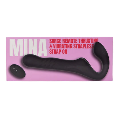 Mina Surge Remote Thrusting & Vibrating Strapless Strap-On