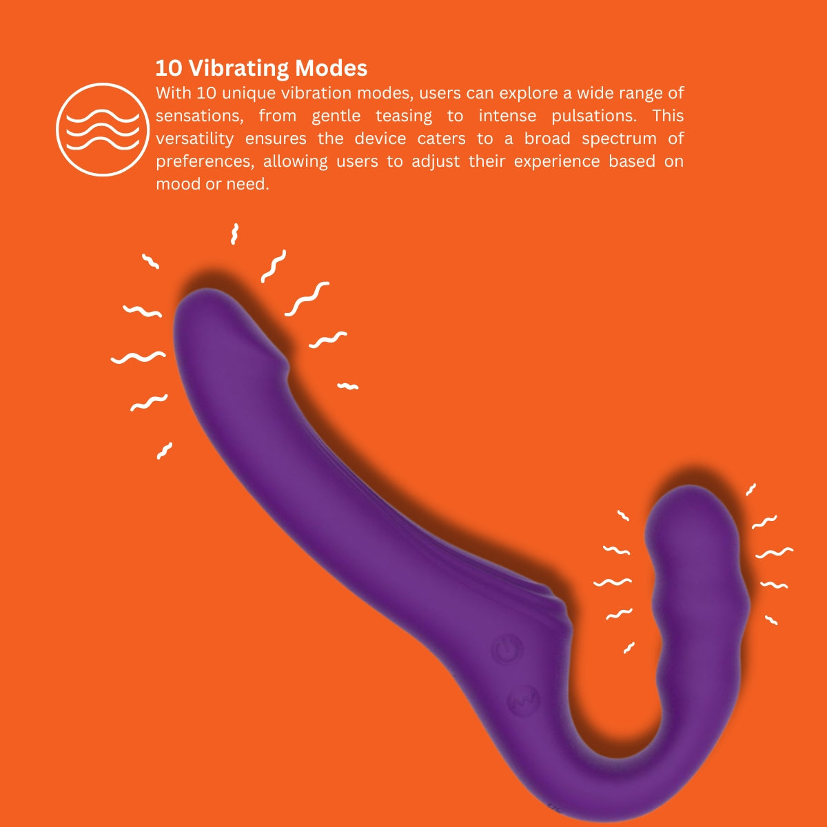 Mina Echo Remote Vibrating Strapless Strap-On