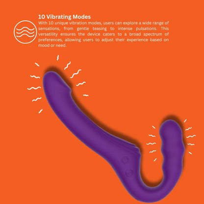 Mina Echo Remote Vibrating Strapless Strap-On