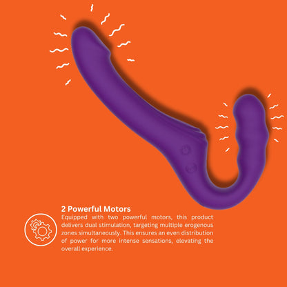 Mina Echo Remote Vibrating Strapless Strap-On