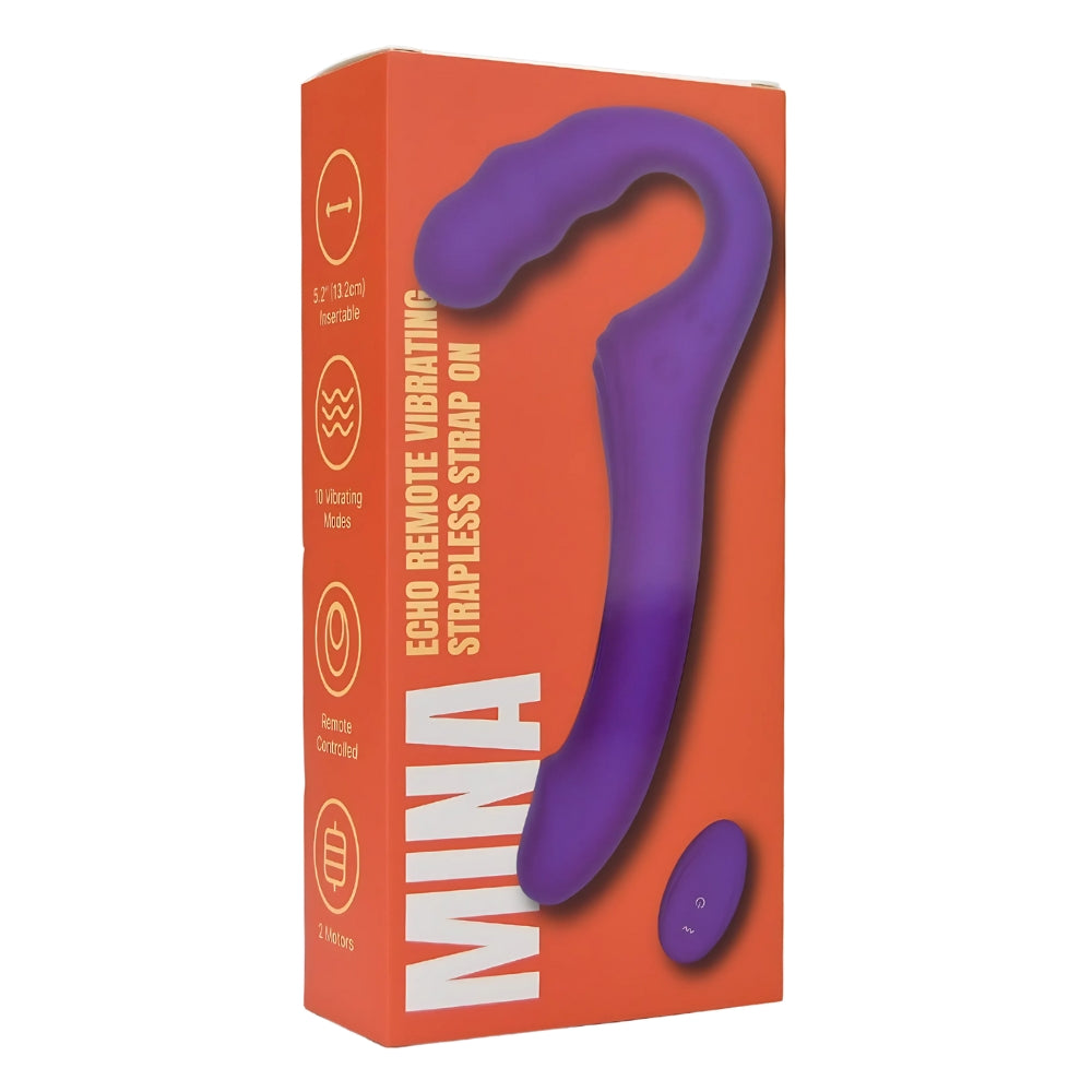 Mina Echo Remote Vibrating Strapless Strap-On