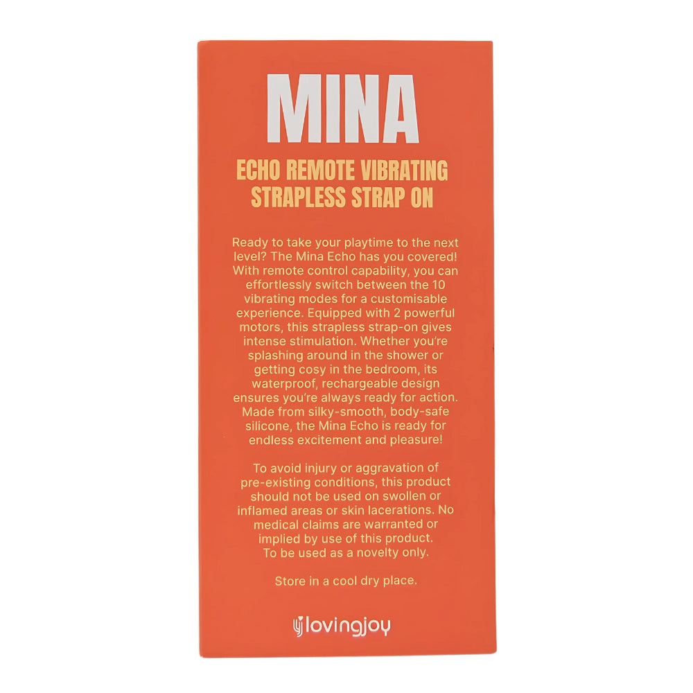 Mina Echo Remote Vibrating Strapless Strap-On