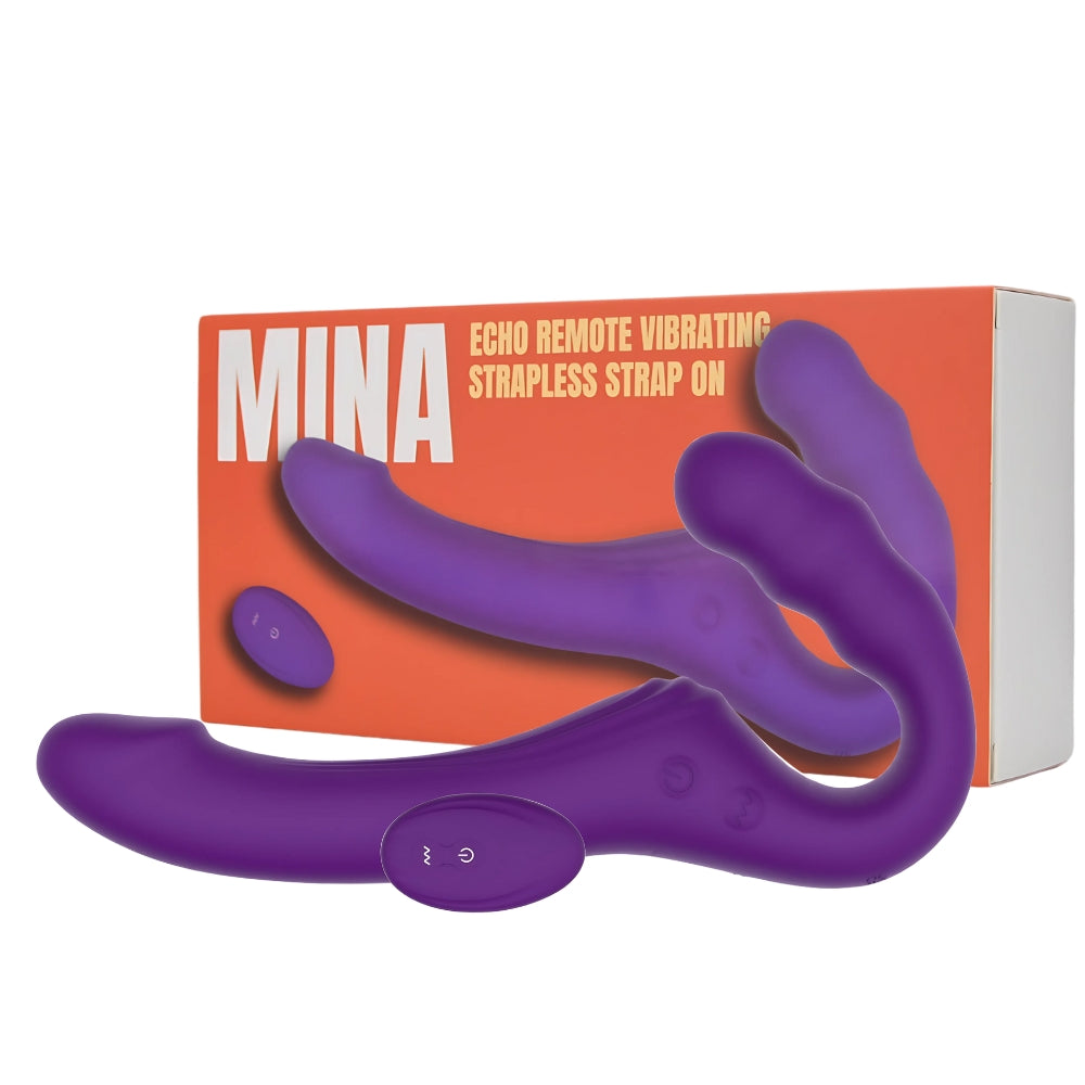Mina Echo Remote Vibrating Strapless Strap-On