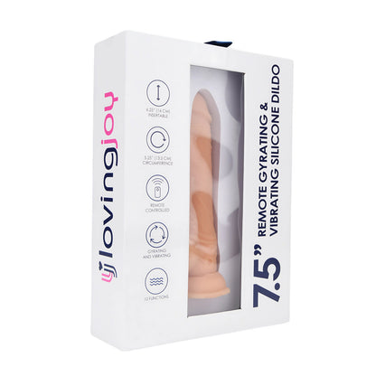 Loving Joy 7.5 Inch Remote Thrusting & Vibrating Silicone Dildo