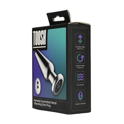 Toosh Remote Controlled Metal Vibrating Butt Plug