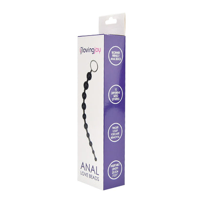 Loving Joy Anal Love Beads - Black & Purple