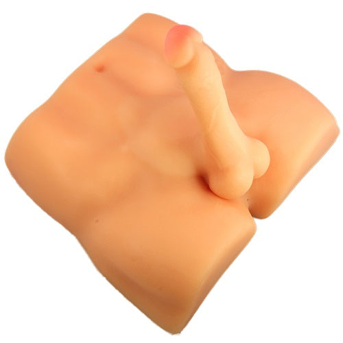 Rough Rider Pleasure Doll – Realistic Male Torso with Dual-Density 7-Inch Dildo