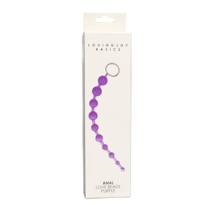 Loving Joy Anal Love Beads - Black & Purple