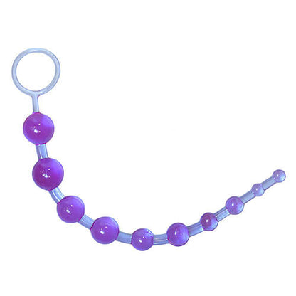 Loving Joy Anal Love Beads - Black & Purple