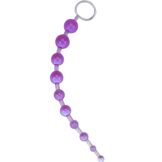 Loving Joy Anal Love Beads Purple – Flexible Beginner Anal Toy 32cm